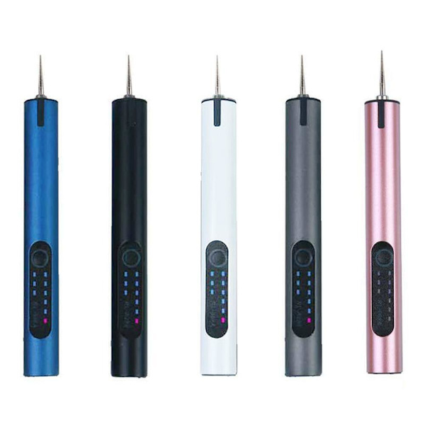 Trebearbeiding Gravering Pen Mini Wireless Drill SORT Black