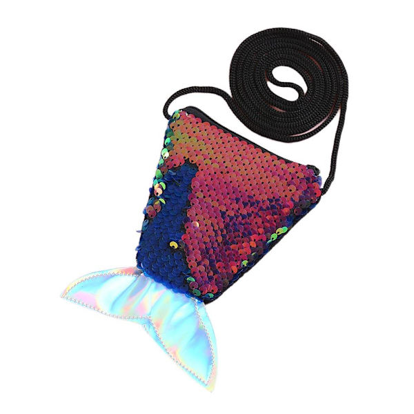 Mermaid Tail Møntpung Nøgler Pung Kortholder SORT Black