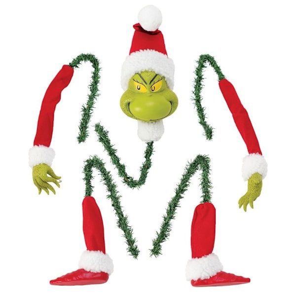 5 stk/sett Grinch dekorative figurer Ornament juletreholder