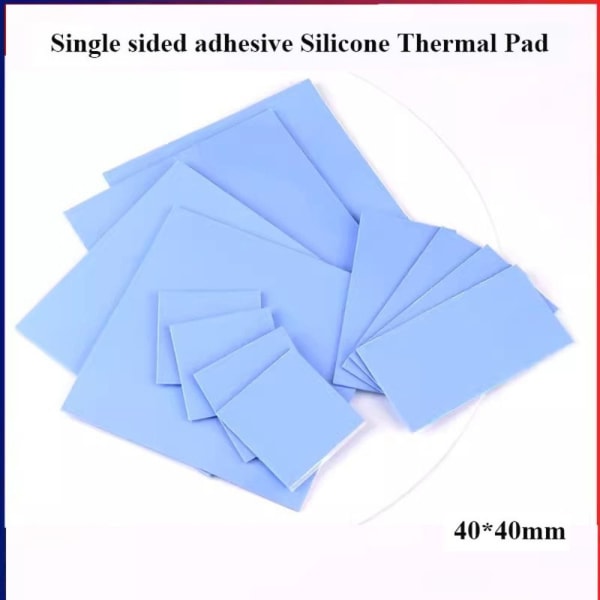 5 stk Silikone Thermal Pad Thermal Pad Sheet 40X40MM 1,5MM 40x40mm 1.5mm