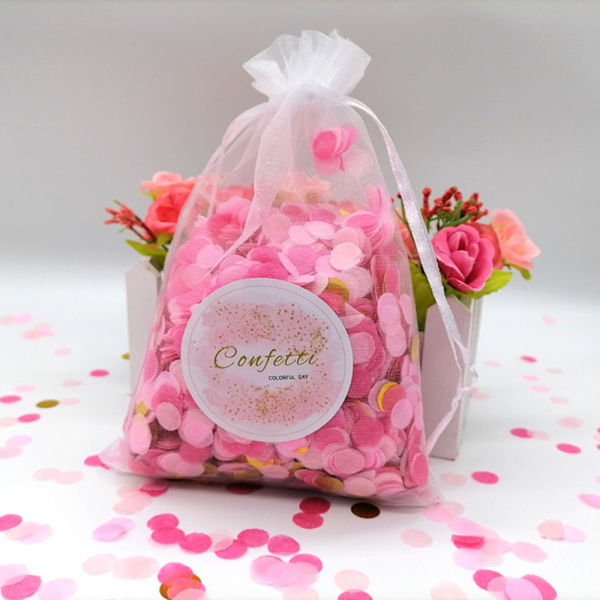3 Poser Papir Konfetti Konfetti Pop ROSA GULL ROSA GULL Pink gold