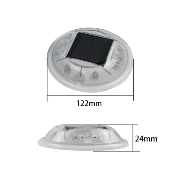 Solar Road Stud Light Trafikkmarkeringslys GRØNN ALLTID PÅ Green always on