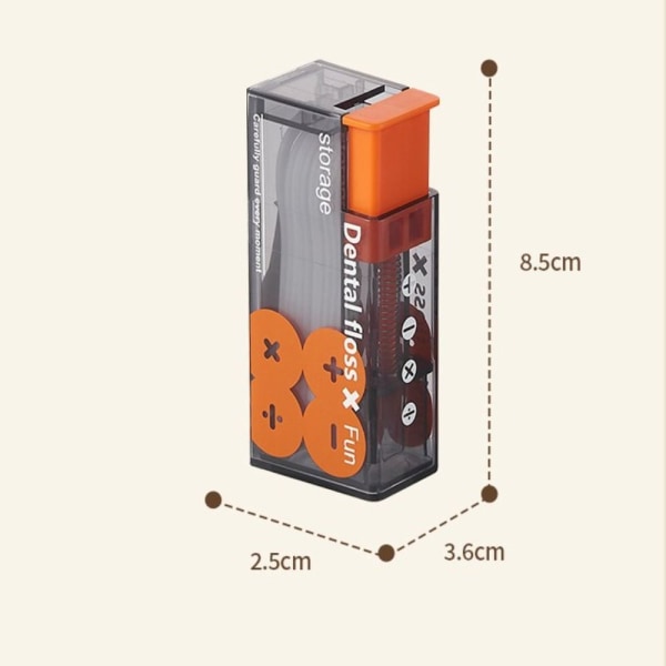 Tannfloss Oppbevaringsboks Tannfloss Dispenser Floss Organizer