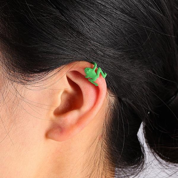 6kpl Mini Ear Stud Ear Clip MUSTA Black