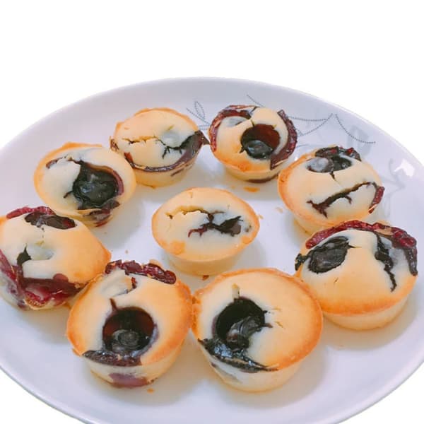 Cupcake Bakke Rund Kageform BLÅ blue