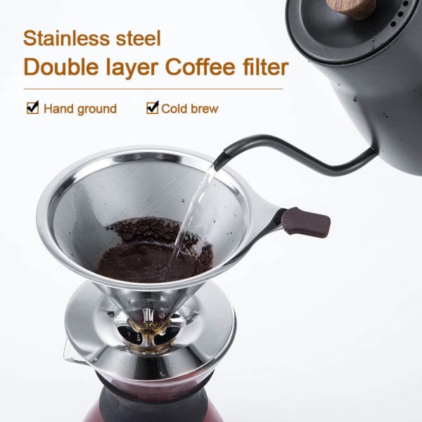 Kaffefilter Kaffe Drip Mesh 600 MESHS-MED BAS S-MED BAS 600 MeshS-With Base
