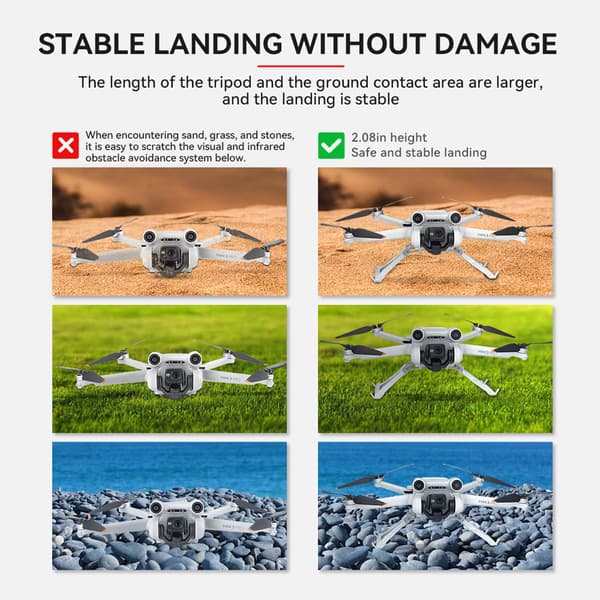 DJI Mini 3 Pro Förlängningsben Stödstativ Stativ