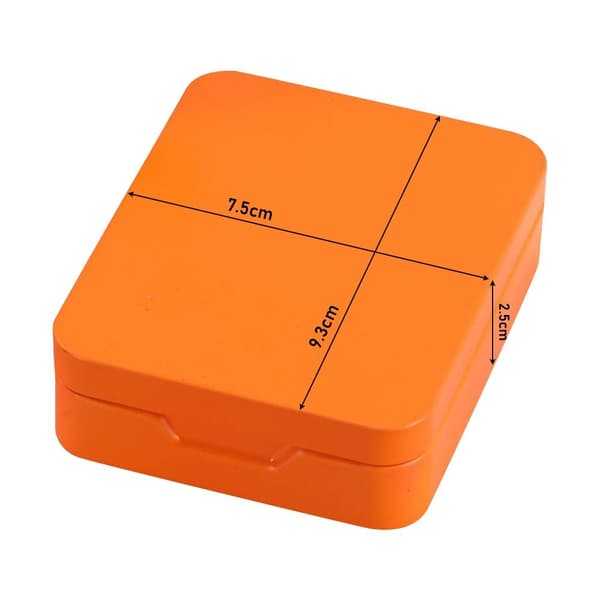 Förvaringslåda i plåt, ORANGE orange