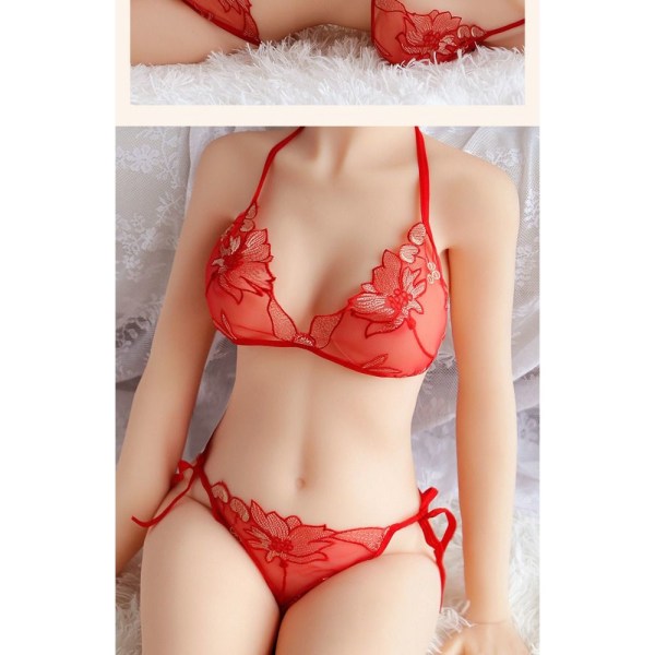 Sexy undertøy erotisk undertøy sett RØD red