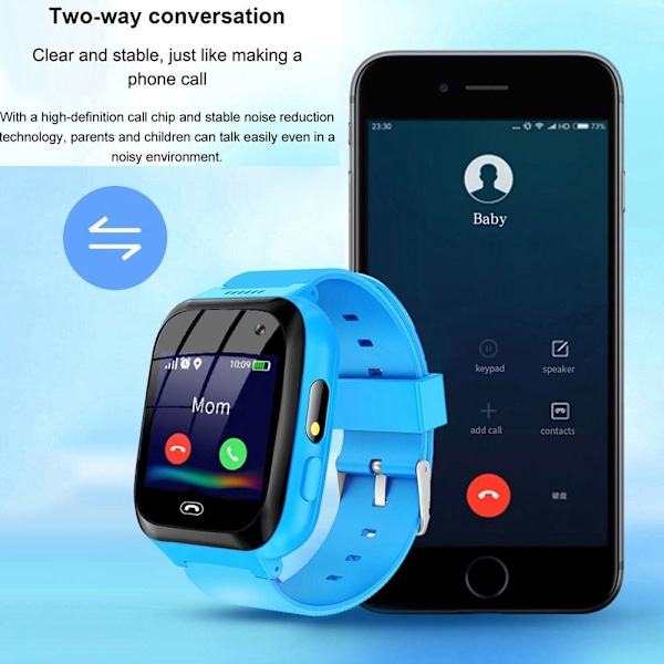 Smart Watch Barn Telefon Watch ROSA pink