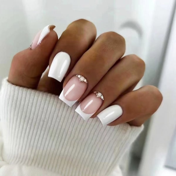 24stk False Nails Long Square W488 W488 W488