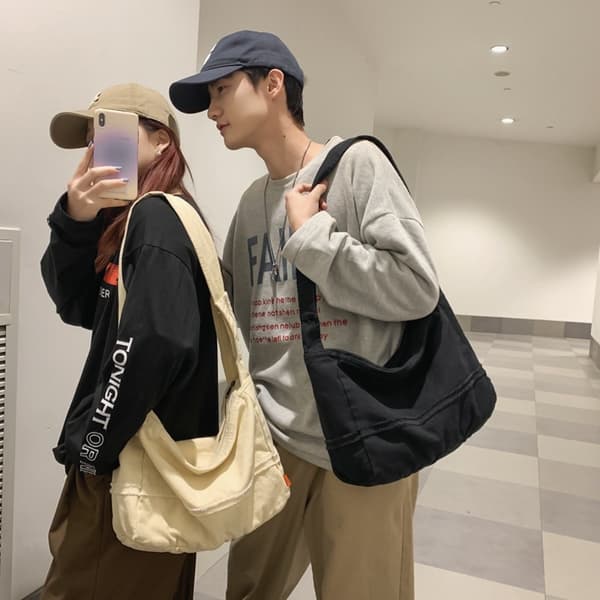 Messenger Bag Shopping Bag VIT white