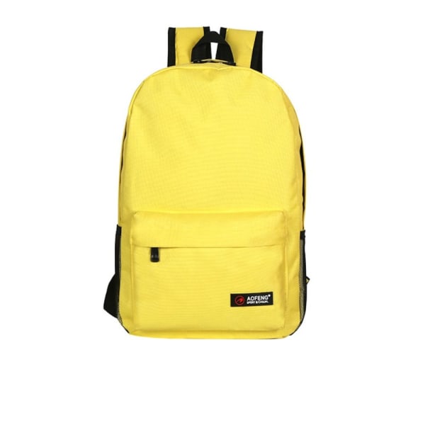 Mångsidig ryggsäck skolstudentryggsäck GUL yellow