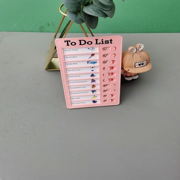 4 stk. Tjeklistetavle Checkliste Memo Board Chart Memo