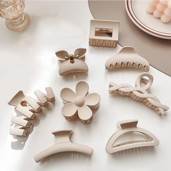 4 stk Haj Clip Hair Claw 8 8 8
