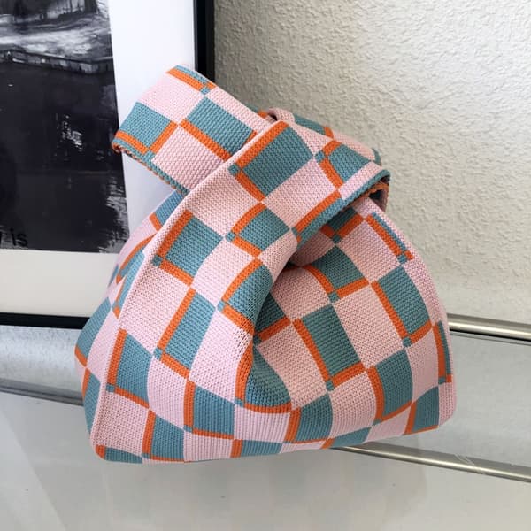Strik Håndtaske Tote Bag GRÅ grey