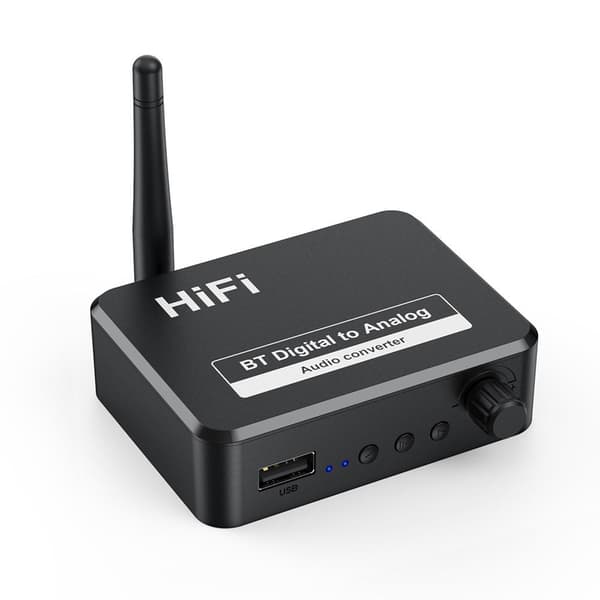 Bluetooth 5.1 Receiver U Disk Digital til Analog Audio