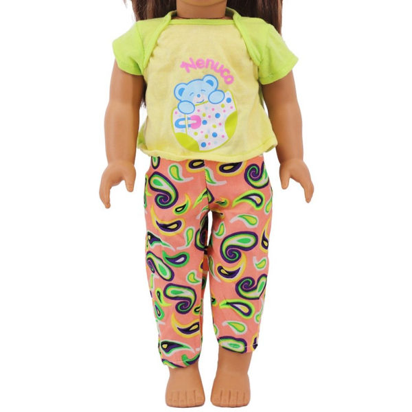 Doll Vaatteet T-paita Housut 6 6 6
