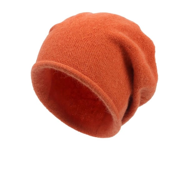 Cotton Cashmere Pullover Hat Beanie Hat ORANSJE Orange