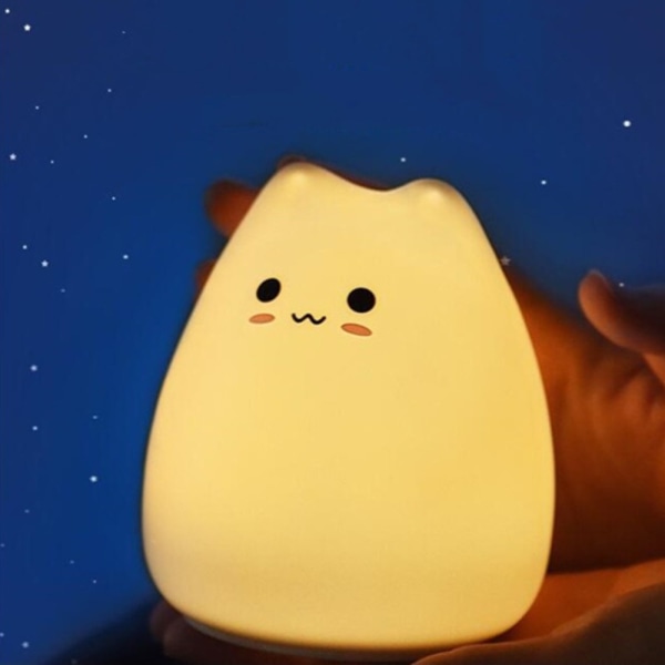 Natlampe Silikone Animal Light SMILE CAT SMILE CAT