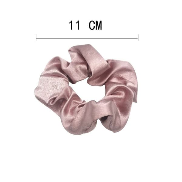 Satin Silk Hårslips Elastiska Scrunchies VINRÖTT wine red