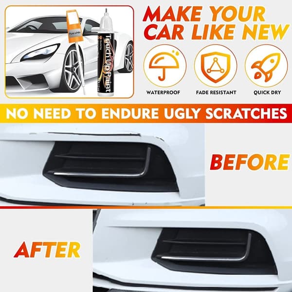 Bilripefjernerpenn Bil Touch Up Penn HVIT white