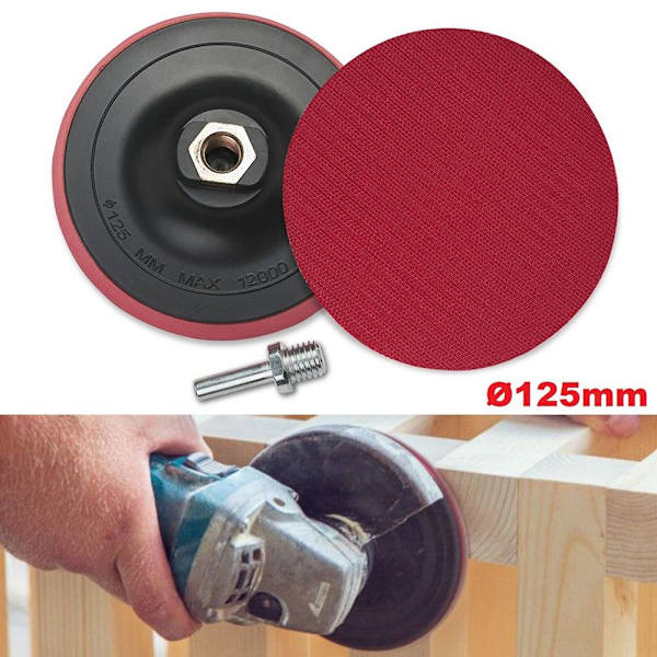 Slipeplate Slipeskive 125MM MED SKAFT 125MM MED SKAFT 125mm with shank