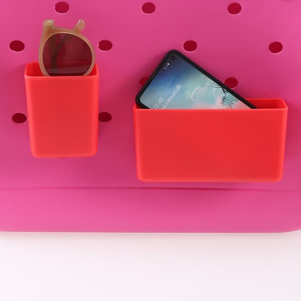 Strandväska Telefonhållare Phone case VIT White