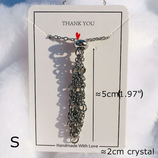 Crystal Holder Cage Necklace Crystal Net Metal Necklace M M