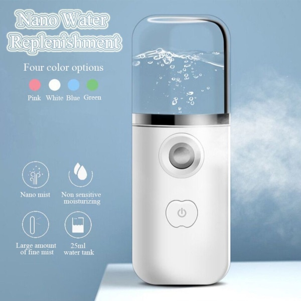 Nano Mist Sprayer Cooler Ansiktsångare VIT white