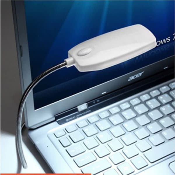 LED-lukulamppu USB -kirjan valo SININEN Blue