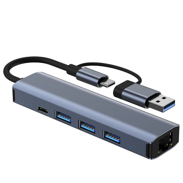 USB C HUB -moniporttinen sovitin USB 3.0 -jakaja
