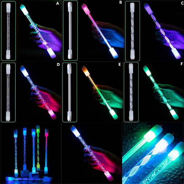 Creative LED Flash Spinning Pen E E