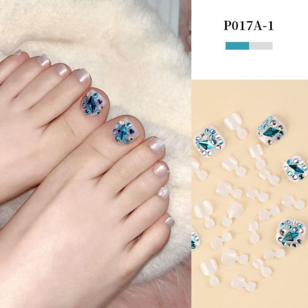 24st falska tånaglar Aurora Dazzle P017A-1 P017A-1 P017A-1