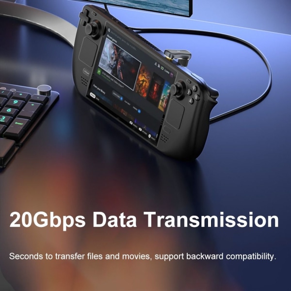 USB Type-C Converter 140W Snabbladdning C KVINNA TILL C MAN C C Female to C Male