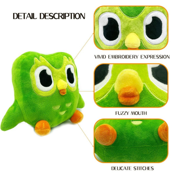 20 cm Kawaii Duo Plysch från Duo the Owl Plyschleksak