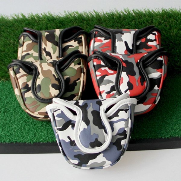 Golf Putter Head Cover Golf Club Covers RED SQUARE SQUARE Red Square-Square