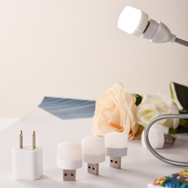 Mini USB yövalo Pieni LED-lamppu SININEN VAALEENSININEN VALO blue light
