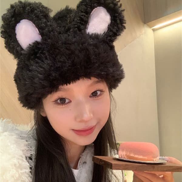 Plys Hat Beanie Hat SORT black