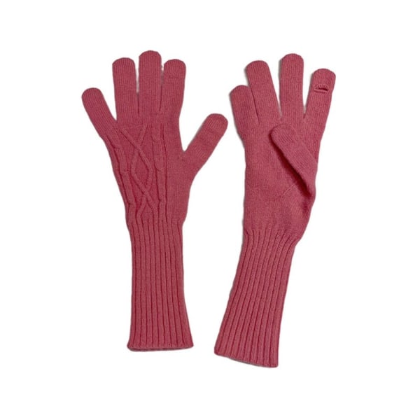 1 par strikkede hansker Touch Screen hansker ROSA Pink