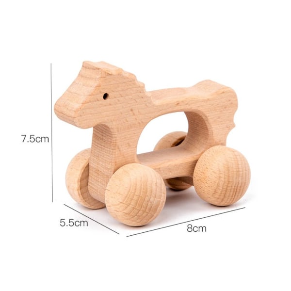 Auto Montessori Toy Wooden Car 4 4 4