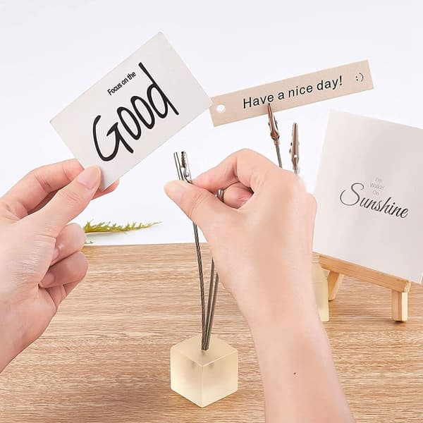 2 STK Kort Note Holder Memo Clips STYLE 2 STYLE 2 Style 2