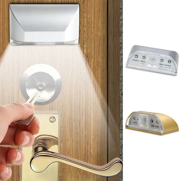 Sensorlampe Led Sensorlys SØLV Silver