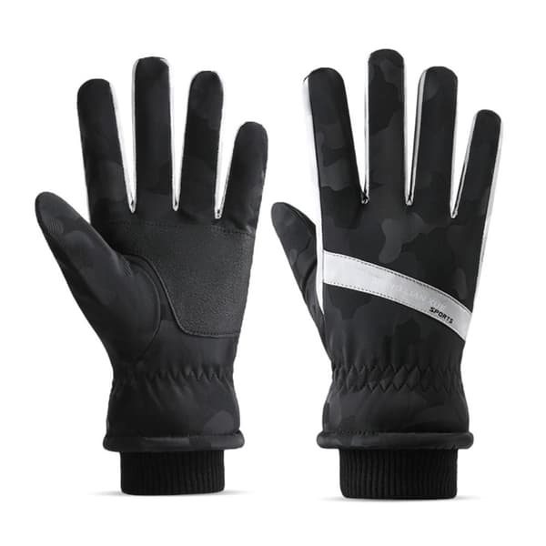 Varme Handsker Ridehandsker SORT&SØLV black&silver