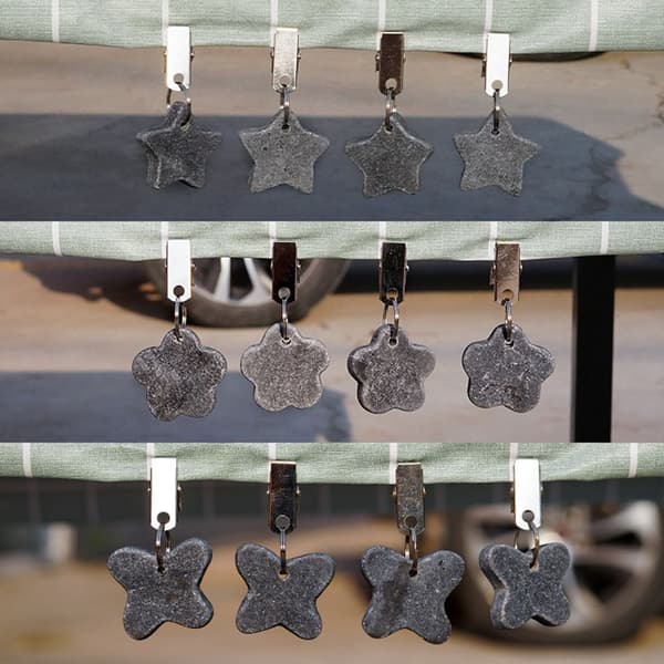 4 stk Dug Clip Bordbetræk Decorat 3X3X1CMBUTTERFLY 3x3x1cmButterfly
