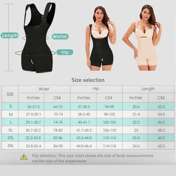 Midjetrener Korsett Bodysuit NUDE 2XL nude 2XL