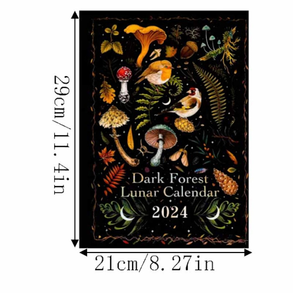 2024 Dark Forest Calendar Astrology Moon Calendar 1 1