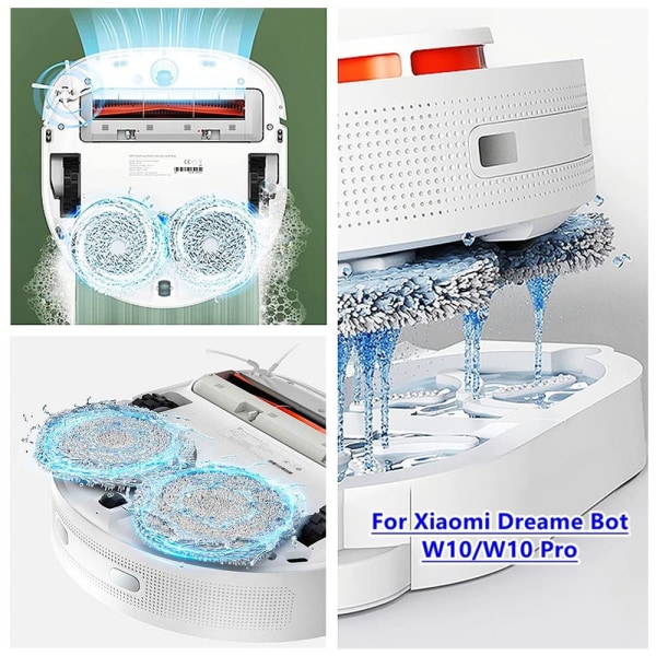 Til Xiaomi Dreame W10 Robotstøvsugertilbehør 4X side brush