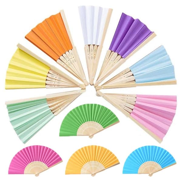 2st Barn Sommar Fläkt Blank Pappers Fläkt VIT White