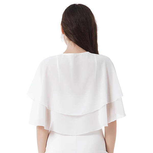 Sommerkapper Langt Sjal SORT black
